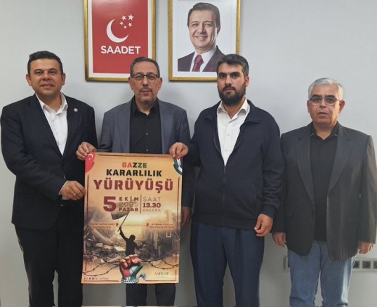 Ankara'da Filistin karalılık yürüyüşü ve mitingi.