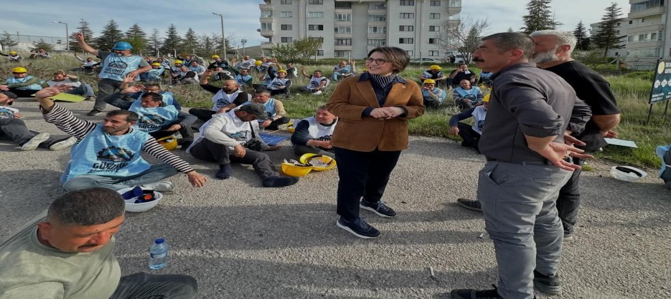 CHP milletvekili Aylin Yamandan İşçilere destek