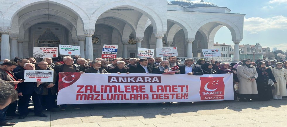 SP si Zalimlere lanet, mazlumlara destek basın açıklaması