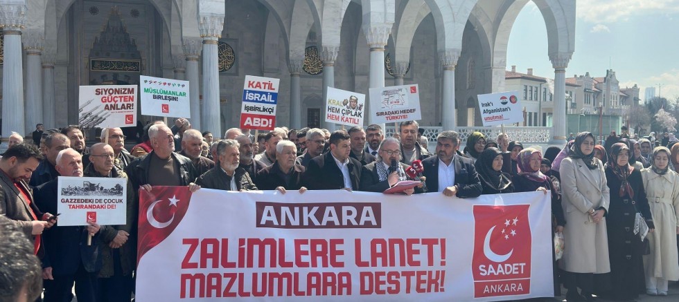 SP si Zalimlere lanet, mazlumlara destek basın açıklaması