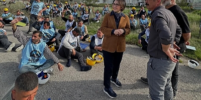 CHP milletvekili Aylin Yamandan İşçilere destek