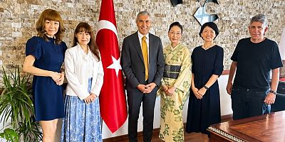 Japon heyeti Beypazarı kaymakamını ziyaret etti.