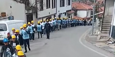 Maden işcileri Ayaşta