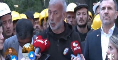 Mesut Doğandan açlık grevindeki maden işçilerine ziyaret.
