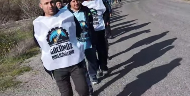 Maden isçileri Ankara'ya yürüyor